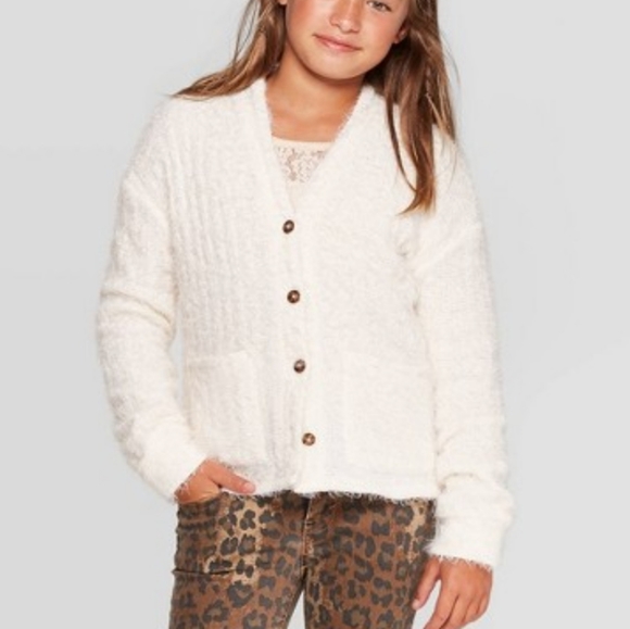 Art Class Shirts \u0026 Tops | Art Class Girls Ivory Cardigan | Color: Cream | Size: Xsg | Just__Us's Closet